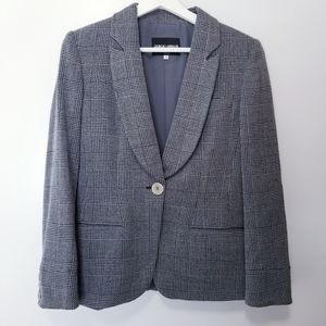 GIORGIO ARMANI Gray Twill Wool Blazer Women sz 38